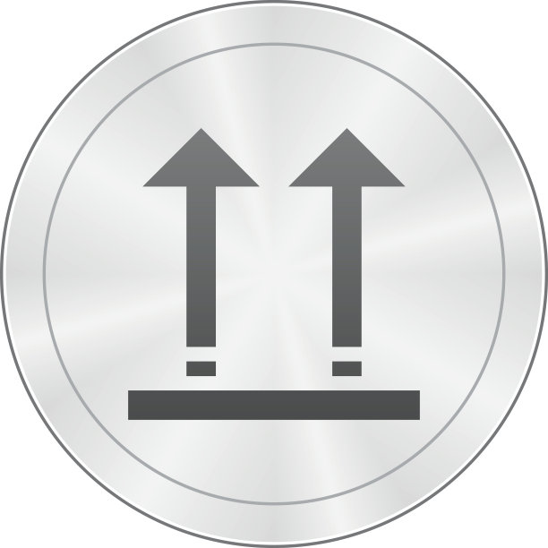 物流图标上的一个圆形按钮。-夏普系列图片下载