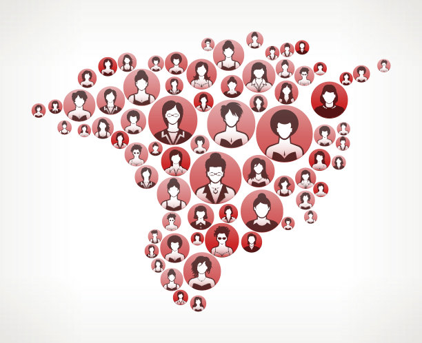 吉兰女性面临女孩权力模式。图片下载