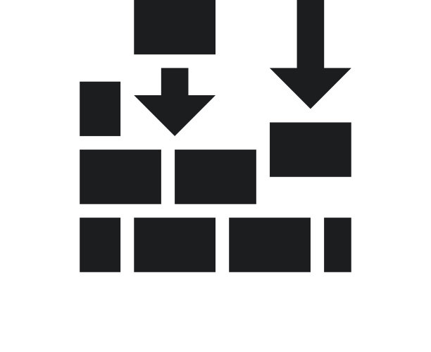 白色背景上的墙壁图标。-单系列图片下载