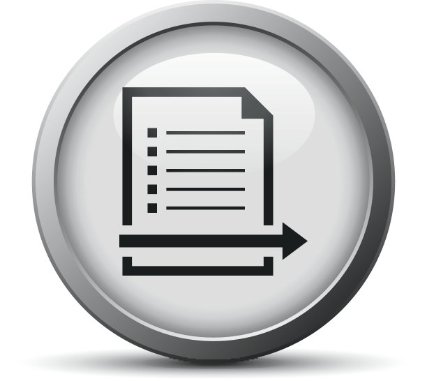 银色按钮上的文档图标-银色系列图片下载