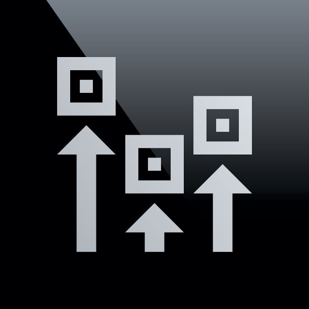 黑色背景上的物流图标。——核心系列图片下载