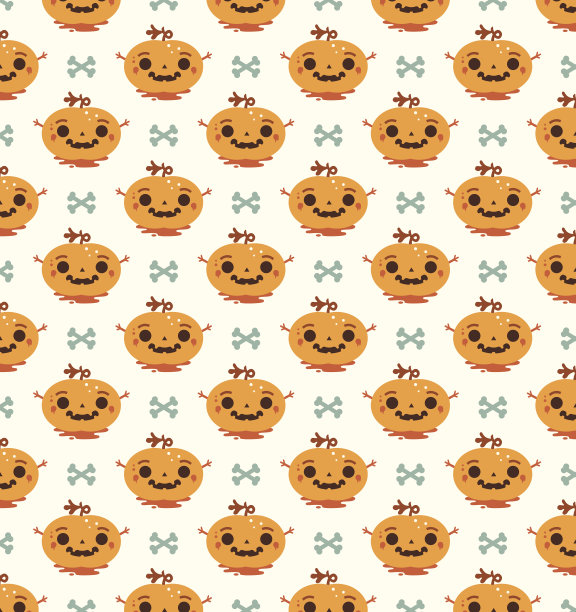 无缝的万圣节模式图片下载