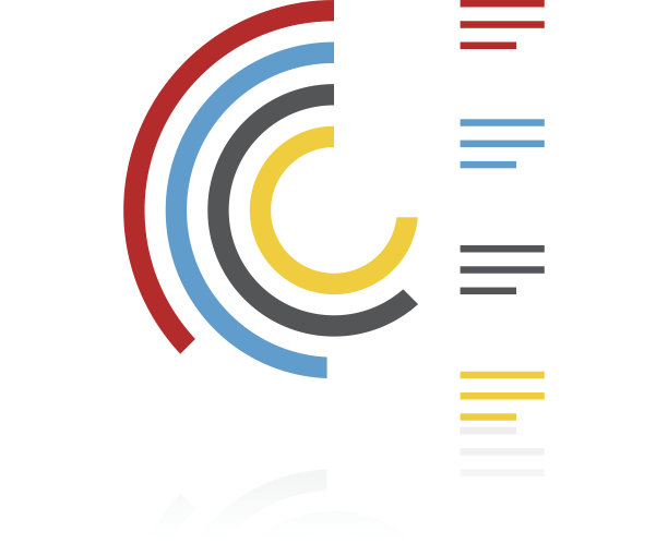 白色背景上的放射状图表图标 - 彩色系列图片下载