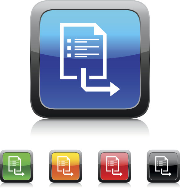 文档图标上的彩色按钮。- - -风格系列图片下载