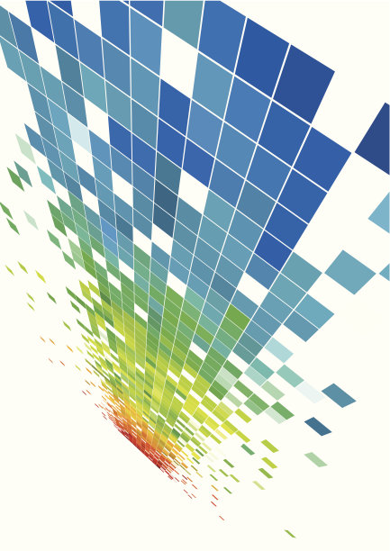 摘要彩色方格技术图案背景图片下载