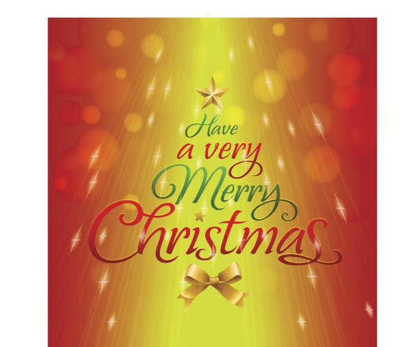 星光闪烁圣诞树书法图片下载