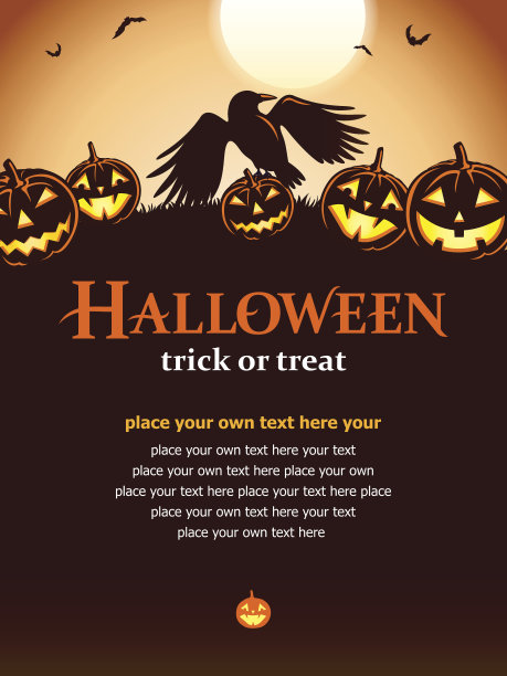 万圣节南瓜和乌鸦图片下载