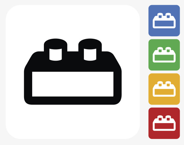 积木图标平面设计图片下载