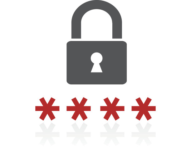 安全图标上的白色背景。——ColorSeries图片下载