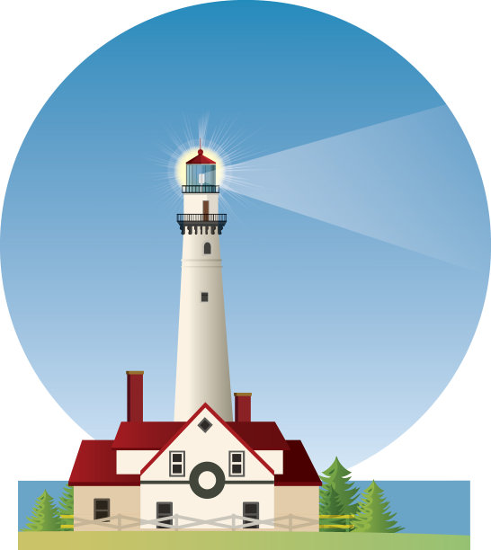 风点灯塔图片下载