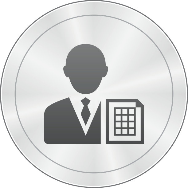 商人图标上的圆形按钮。——SharpSeries图片下载