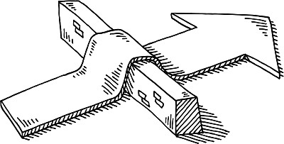 箭头障碍克服障碍绘图图片下载