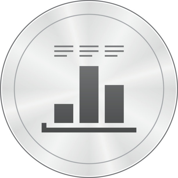 圆形按钮上的条形图图标 - SharpSeries图片下载