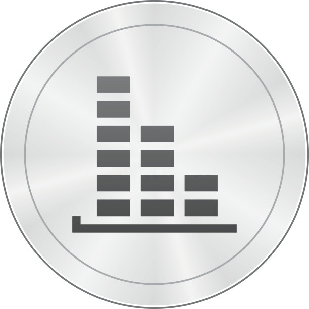圆形按钮上的条形图图标 - SharpSeries图片下载