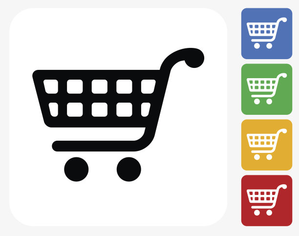购物车图标平面图形设计图片下载