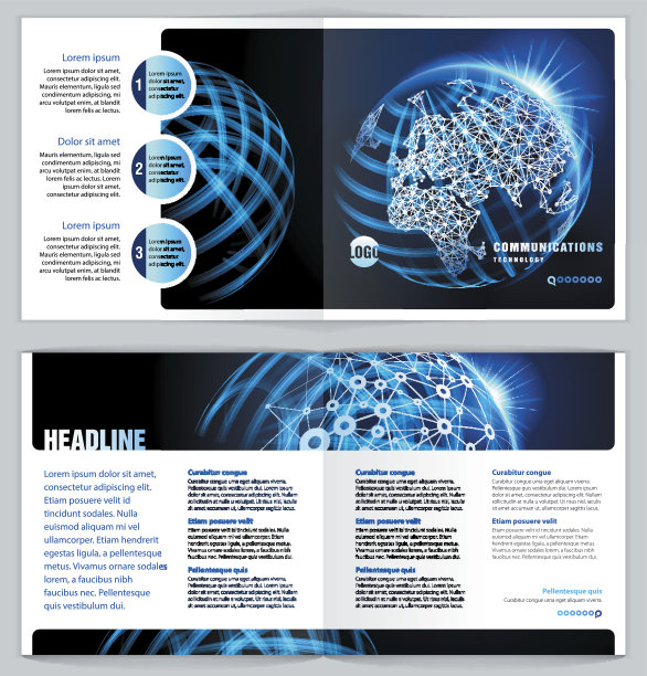 平面设计模板“通讯技术”图片下载