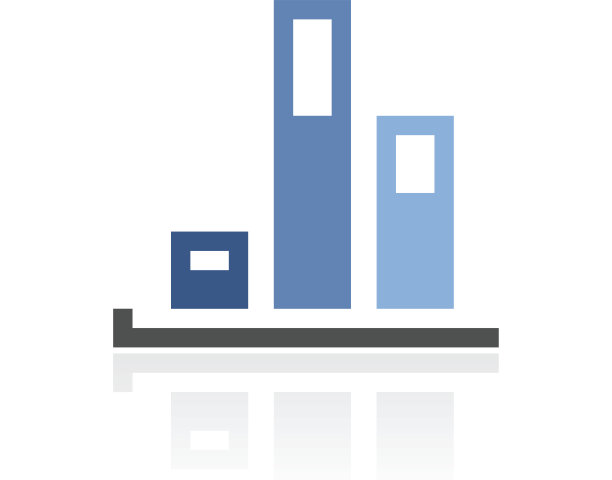 条形图图标上的白色背景。——RoyalSeries图片下载