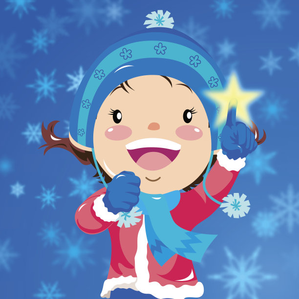 孩子们指着圣诞之星图片下载