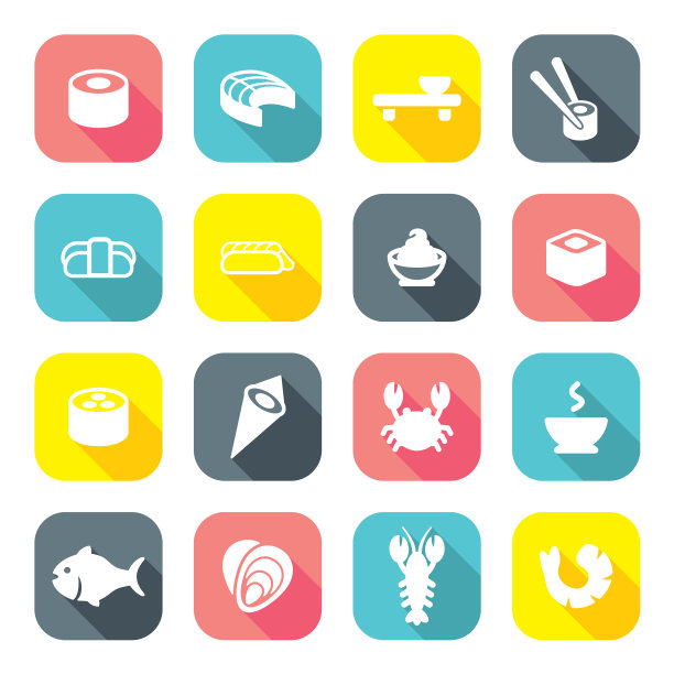 寿司图标平面设计图片下载