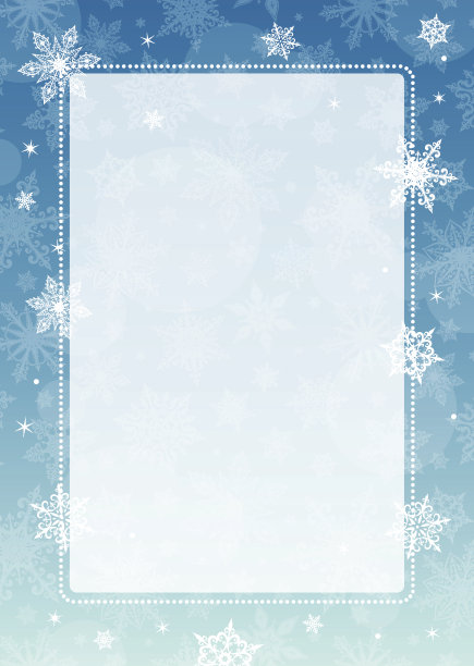 圣诞框架-垂直蓝色图片下载