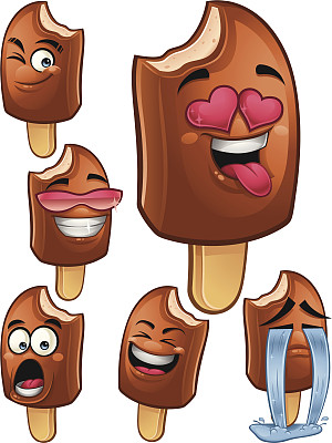 巧克力冰棒卡通套装B图片下载