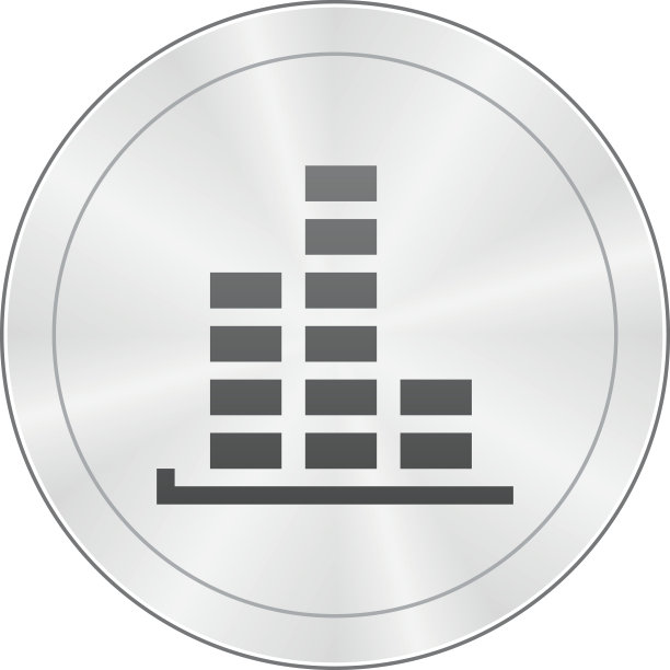 圆形按钮上的条形图图标 - SharpSeries图片下载