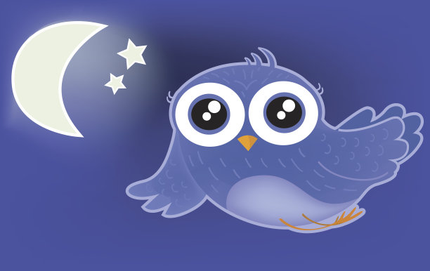 nightowl与月亮图片下载