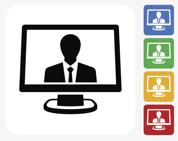 计算机通讯图标平面设计图片下载