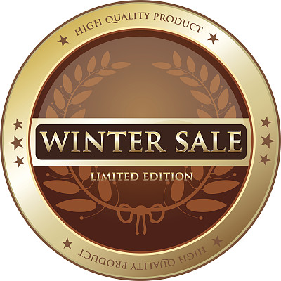 冬季特卖金标图片下载