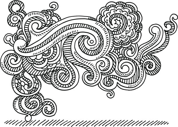 漩涡抽象涂鸦图片下载