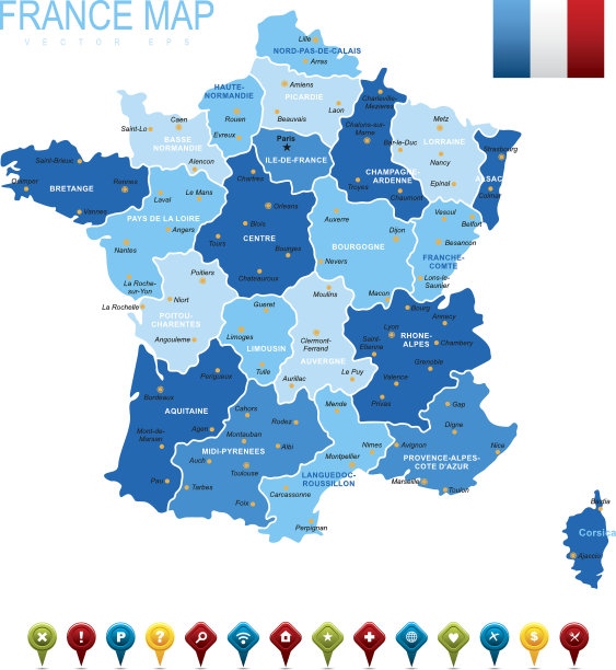 法国地图图片下载