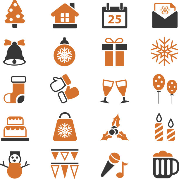 圣诞节图标设置图片下载