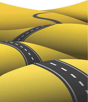 跌宕起伏的道路图片下载