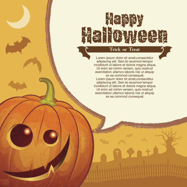 万圣节背景[杰克灯说话]图片下载