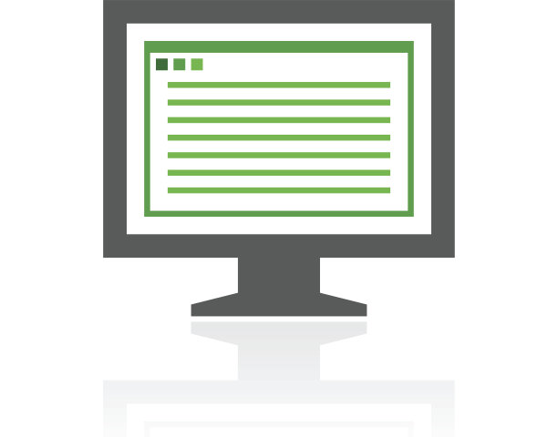 电脑显示器图标上的白色背景。——FreshSeries图片下载