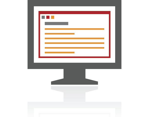 电脑显示器图标上的白色背景。——ProSeries图片下载