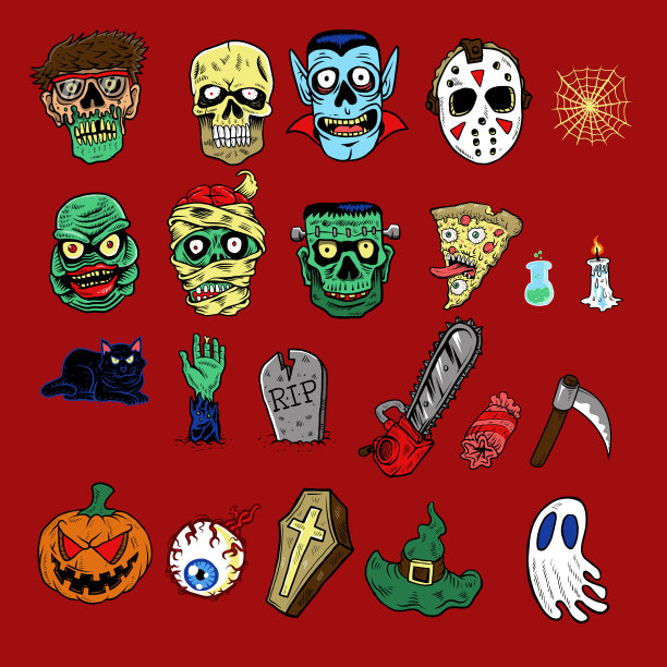 万圣节的字符图片下载