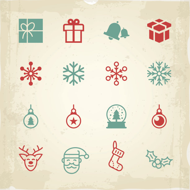 圣诞节的图标和象征图片下载