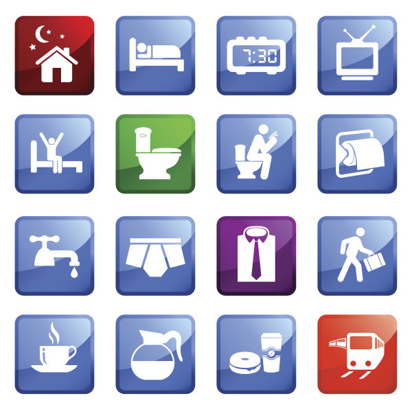 Workday Man图标设置为白色背景。图片下载