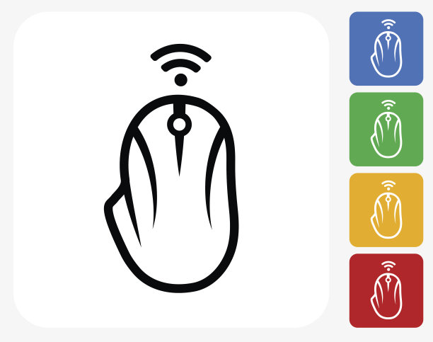 电脑鼠标图标平面设计图片下载