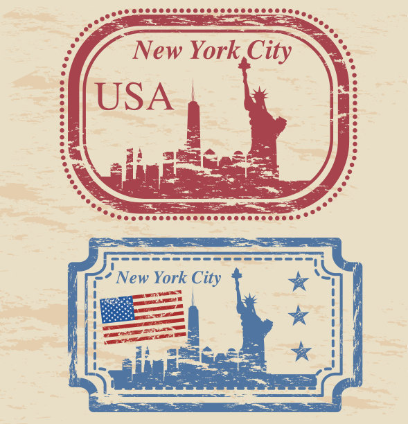 纽约市邮票图片下载
