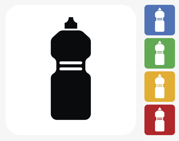 健身瓶图标平面设计图片下载