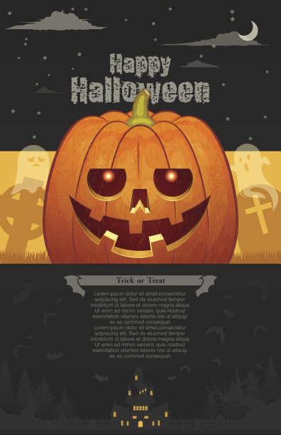 万圣节背景[卡片和海报模板]图片下载