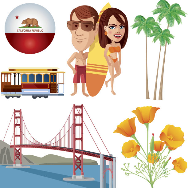 加州的符号图片下载