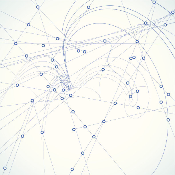 抽象蓝色技术线条图案背景图片下载