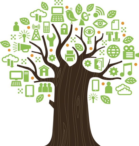 厚实的技术树插图图片下载