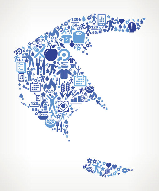 希腊健身和饮食矢量按钮模式图片下载