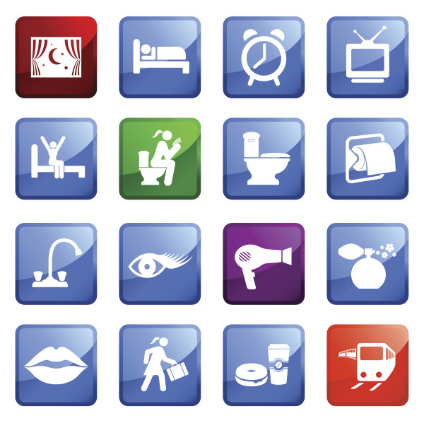 工作日女人图标设置为白色背景。图片下载