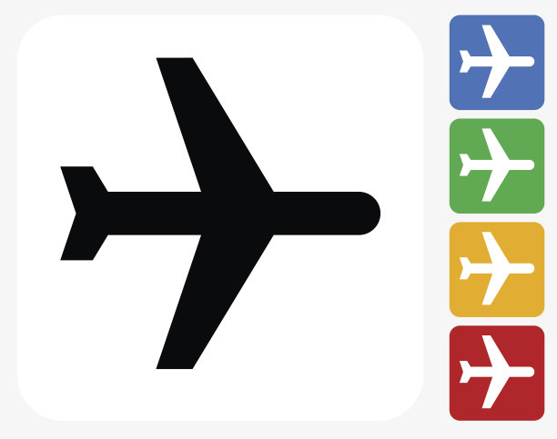 飞机图标平面设计图片下载