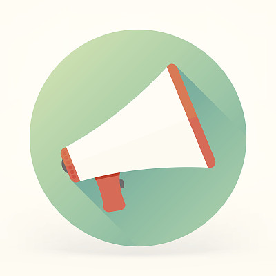 扩音器平图标图片下载